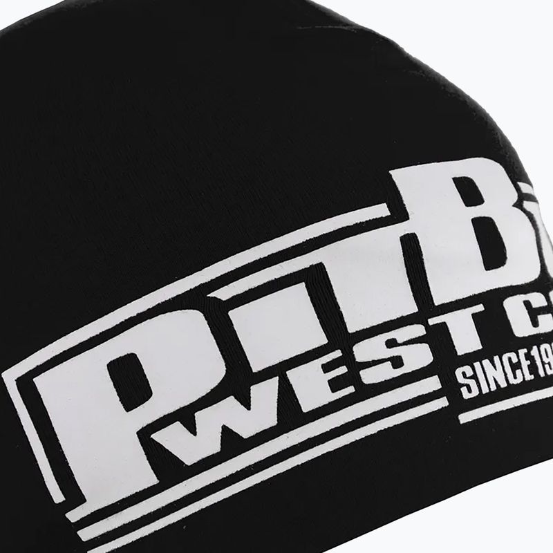 Pitbull West Coast Beanie Classic Boxerská zimná čiapka čierna/biela 3