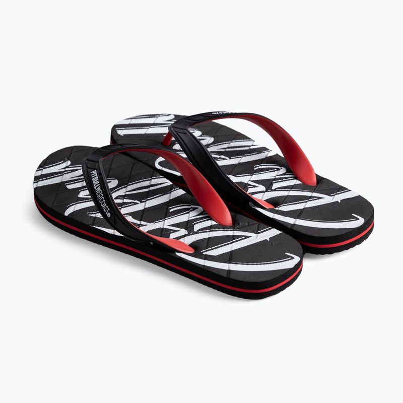 Pánske žabky Pitbull West Coast Flip Flop El Jefe black/red 3