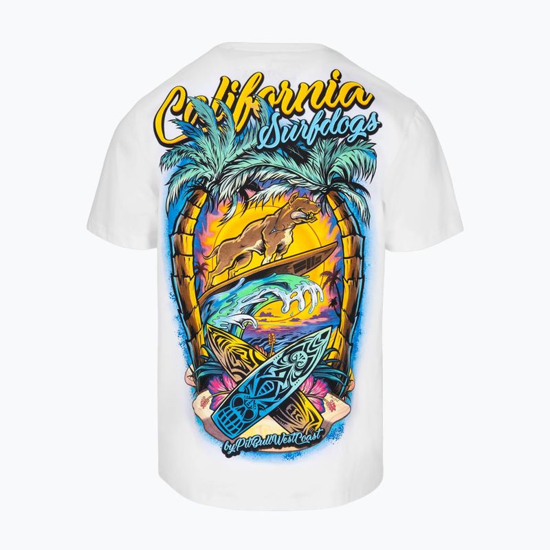 Pitbull Surfdog pánske tričko biele 2