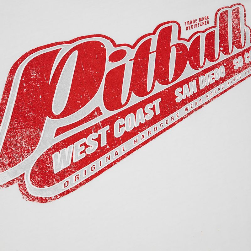 Pánske tričko Pitbull West Coast RED BRAND white 3