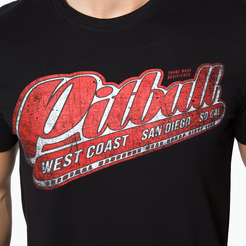Pánske tričko Pitbull West Coast RED BRAND black 4