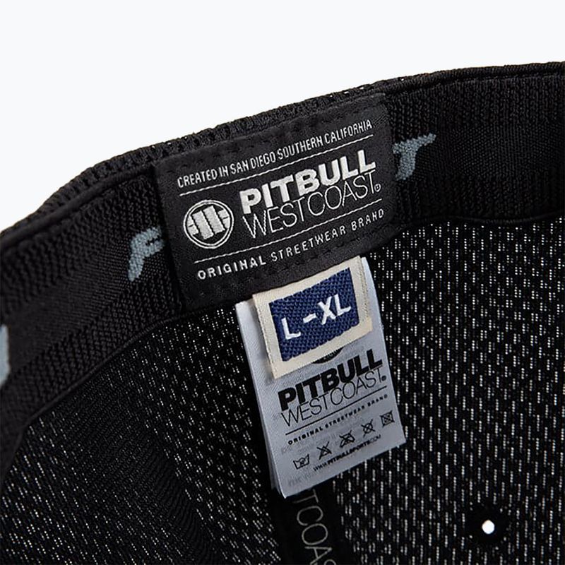 Pánske Pitbull West Coast Mesh Full Cap California Dog black 3