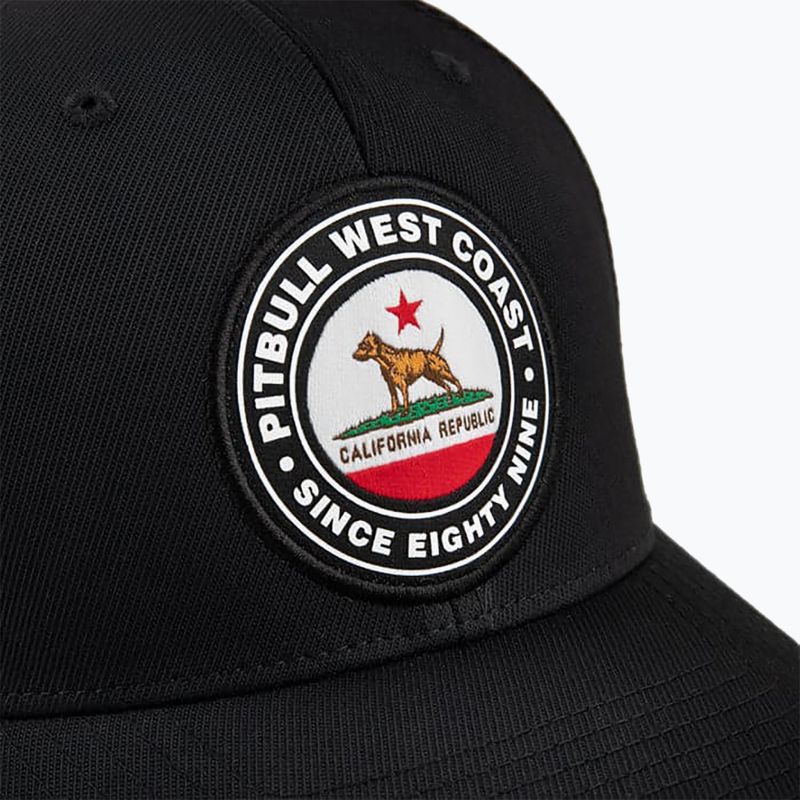 Pánske Pitbull West Coast Mesh Full Cap California Dog black 5