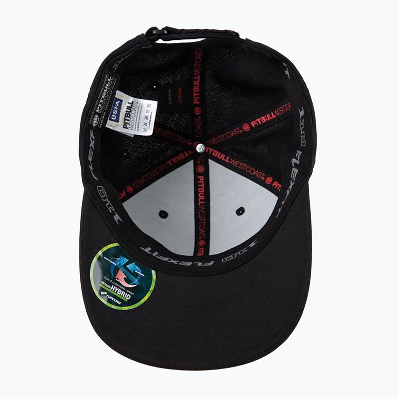 Pitbull West Coast pánska čiapka Snapback Seascape black/red print 4