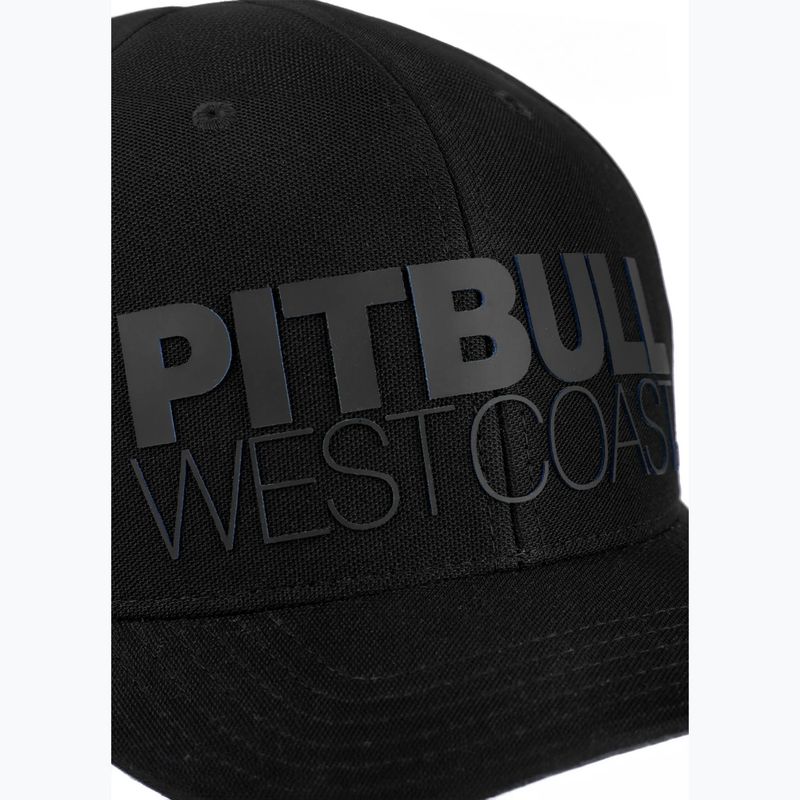Pitbull Snapback Seascape čierna/červená čiapka s potlačou 4
