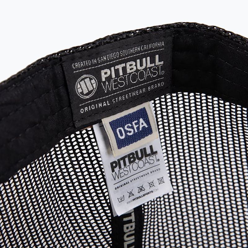 Pitbull Mesh Snapback Psy všetky čierne kamufláž baseballová čiapka 6