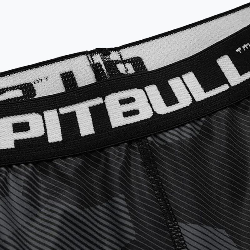 Pánske kompresné šortky Pitbull West Coast Shorts Dillard grey camo 3