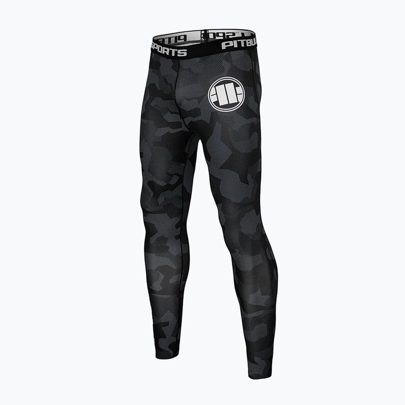 Pánske legíny Pitbull West Coast Compr Pants Dillard grey camo