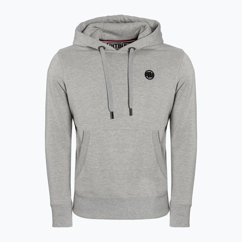 Pánska mikina Pitbull West Coast Hooded Small Logo 21 grey/melange