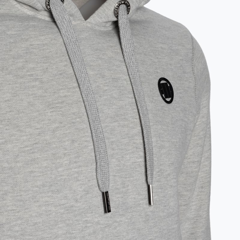 Pánska mikina Pitbull West Coast Hooded Small Logo 21 grey/melange 3
