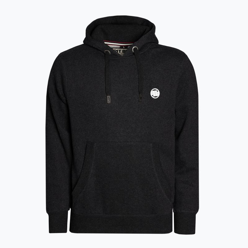 Pánska mikina Pitbull West Coast Hooded Small Logo 21 charcoal