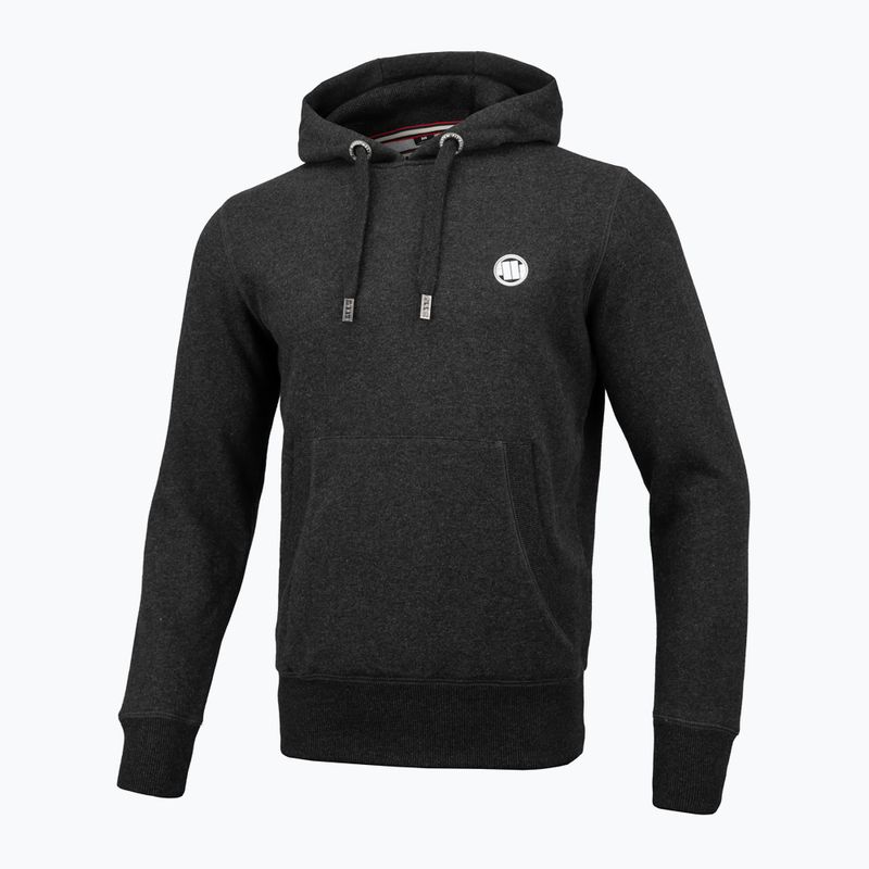 Pánska mikina Pitbull West Coast Hooded Small Logo 21 charcoal melange
