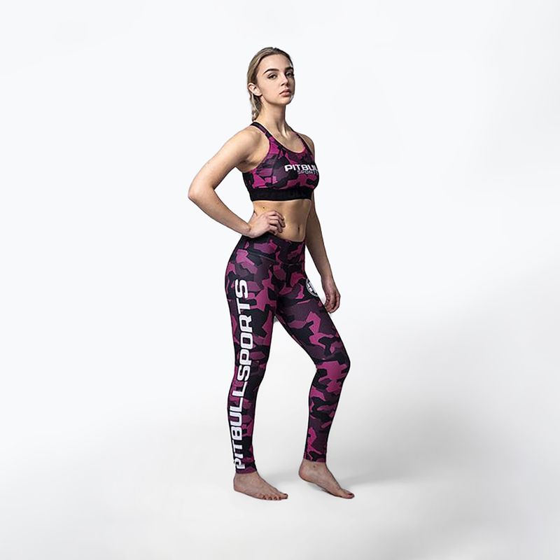 Dámske legíny Pitbull West Coast Compr Pants Dillard pink camo 5