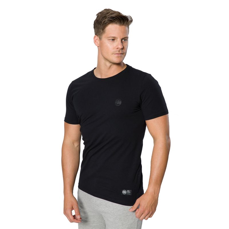 Pánske tričko Pitbull West Coast Slim Fit Lycra Small Logo black