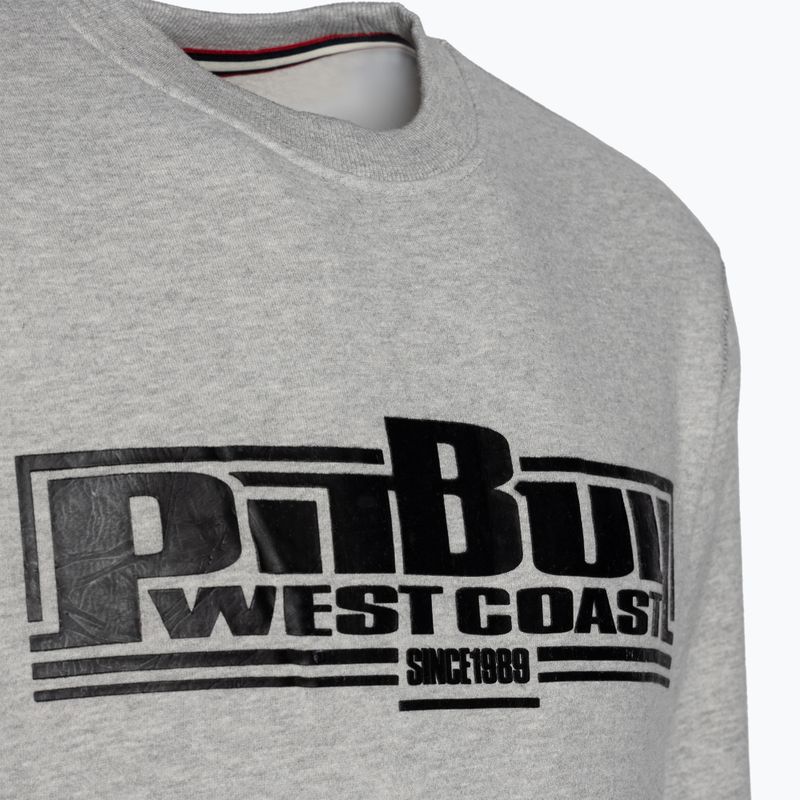 Pánska mikina Pitbull West Coast Crewneck Classic Boxing 21 grey/melange 3