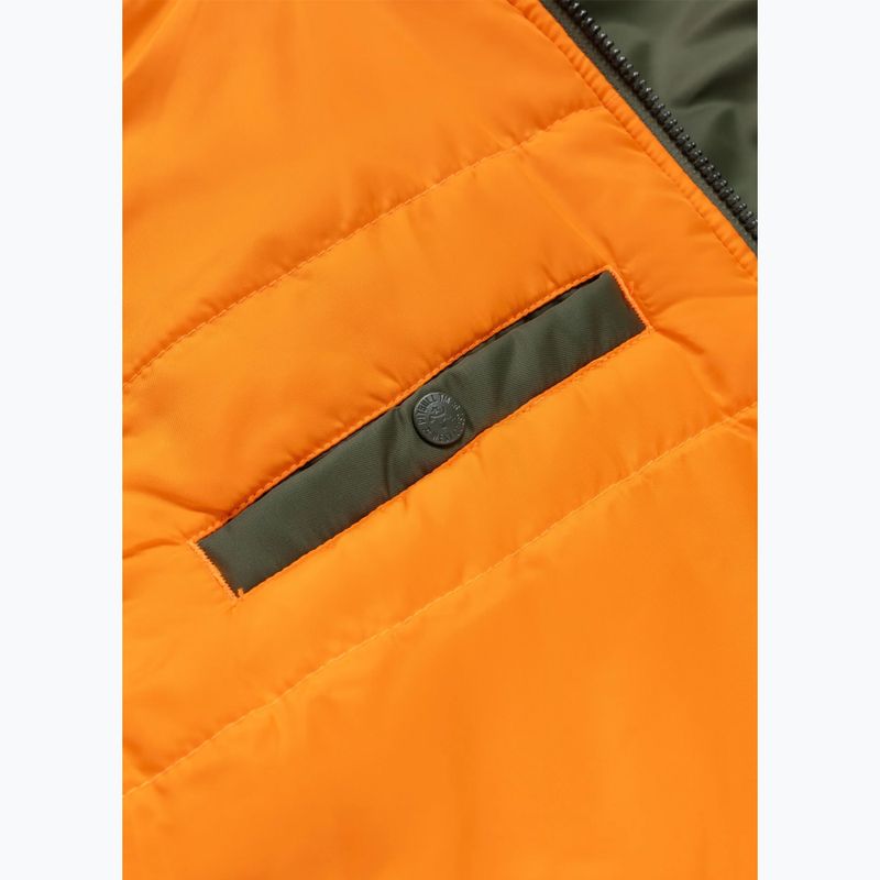 Pánska bunda Pitbull Sherpa Hooded Bomber olive 13