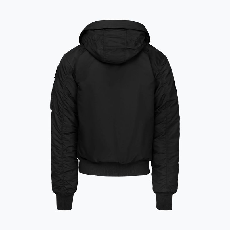 Pánska bunda Pitbull Sherpa Hooded Bomber black 8
