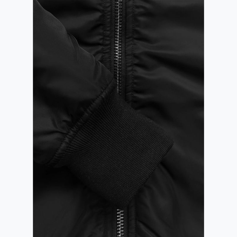 Pánska bunda Pitbull Sherpa Hooded Bomber black 13
