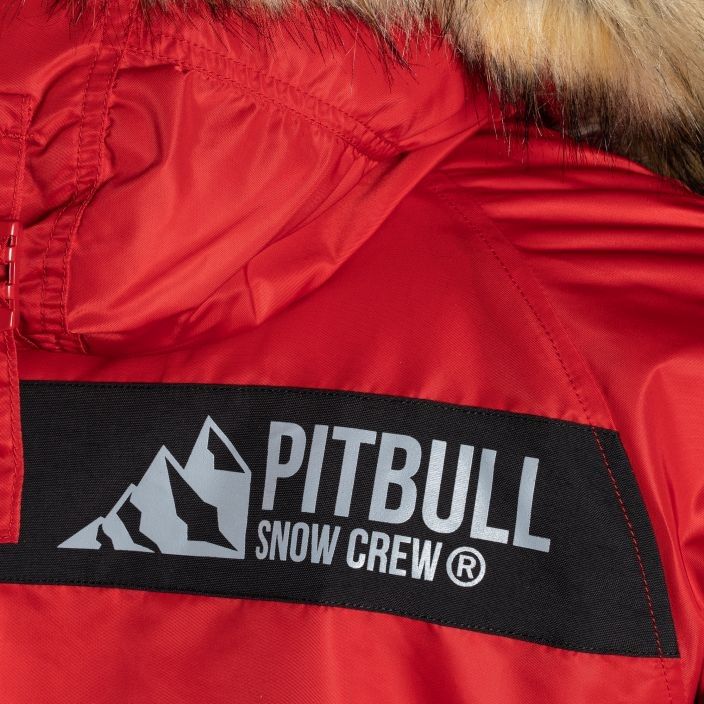 Pánska zimná bunda Pitbull West Coast Fur Parka Alder red 14