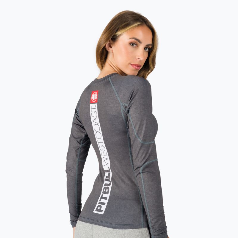 Dámsky chránič Rashguard s dlhým rukávom Pitbull West Coast Rash L-S Hilltop grey/melange 3