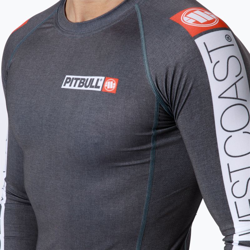 Pánsky chránič Rashguard s dlhým rukávom Pitbull West Coast Rash L-S Hilltop grey/melange 4
