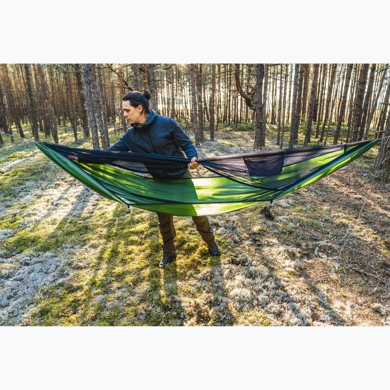 Turistická hojdacia sieť Lesovik Draka zelená 7