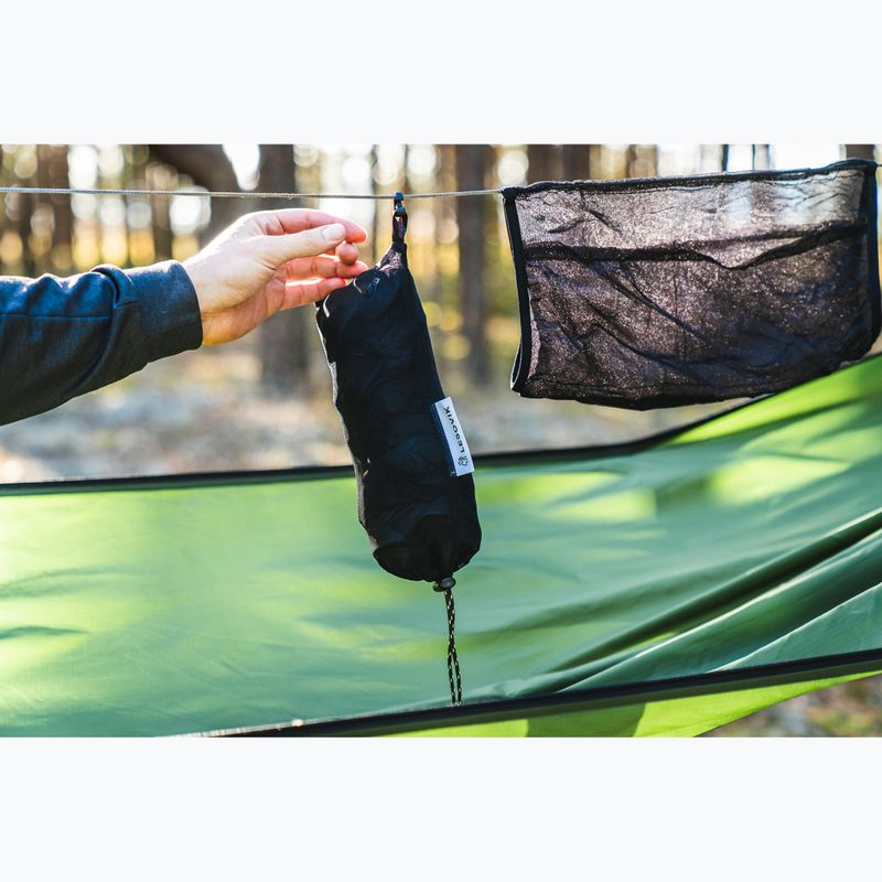 Turistická hojdacia sieť Lesovik Draka zelená 13