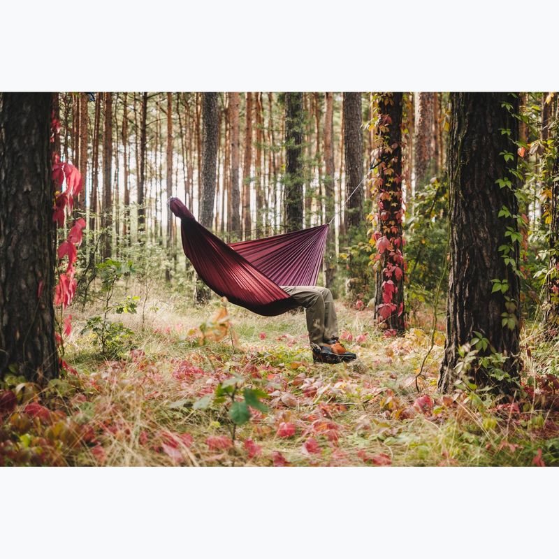 Turistická hojdacia sieť Lesovik Spirit burgundy ron 4