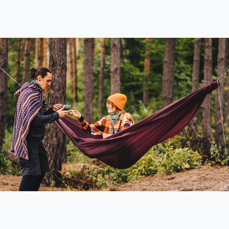 Turistická hojdacia sieť Lesovik Spirit burgundy ron 6