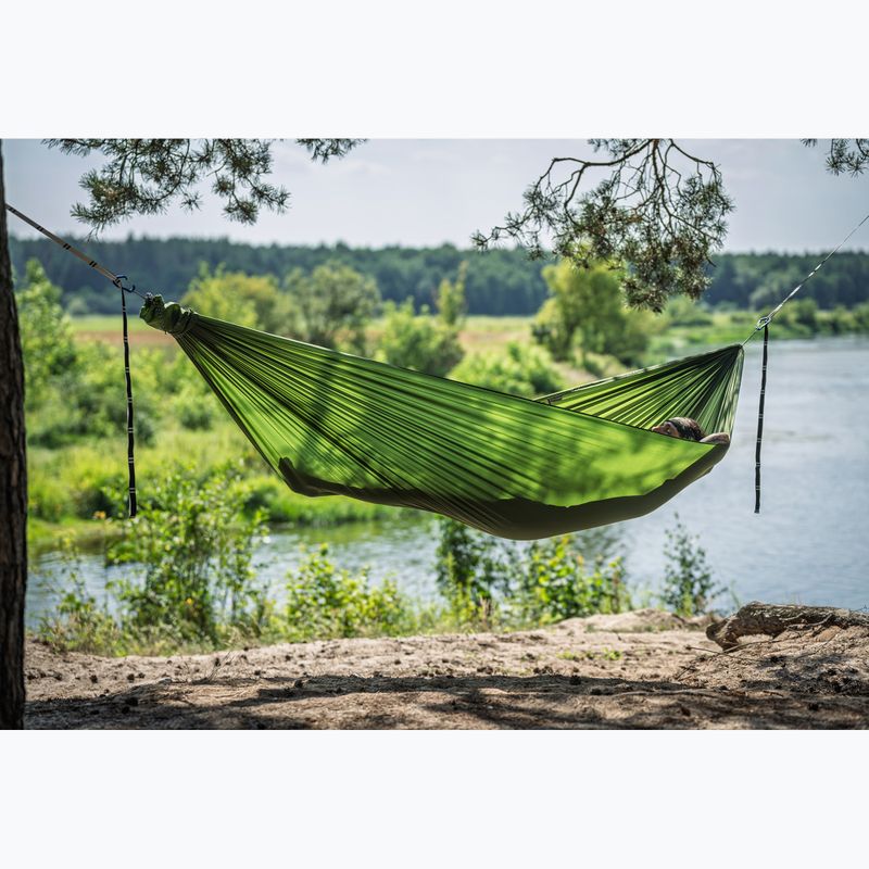 Turistická hojdacia sieť Lesovik Bright treetop green 3