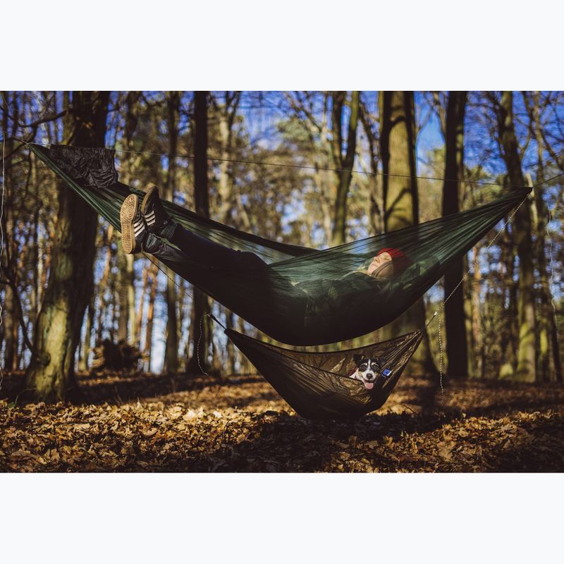 Turistická hojdacia sieť Lesovik Sul forest green 4