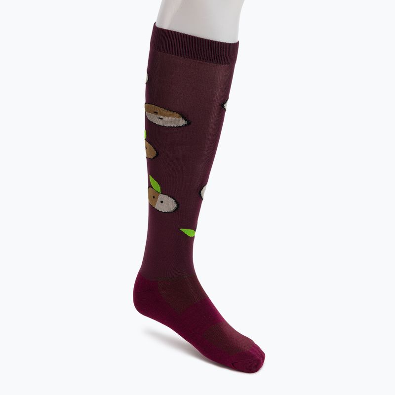 Jazdecké ponožky COMODO červené SJP/02 3