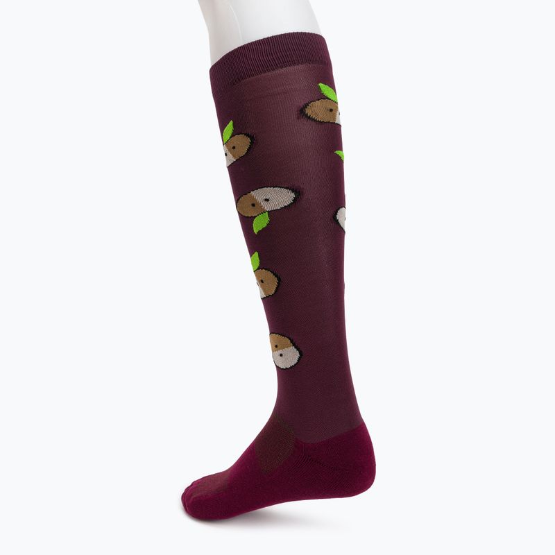 Jazdecké ponožky COMODO červené SJP/02 4