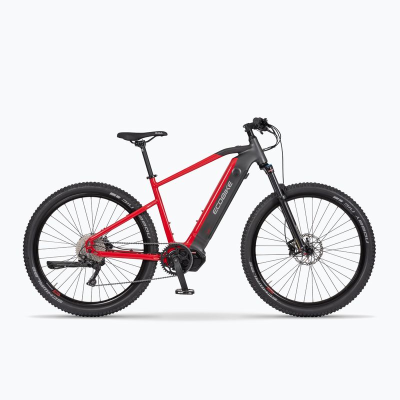 Ecobike RX500/17.5Ah X500 LG čierny/červený elektrický bicykel