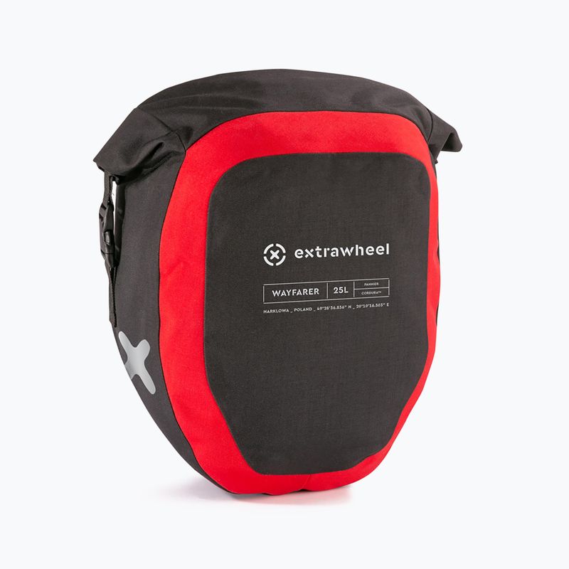 Brašne na bicykel Extrawheel Wayfarer Premium 25L 2 ks čierne E48 2