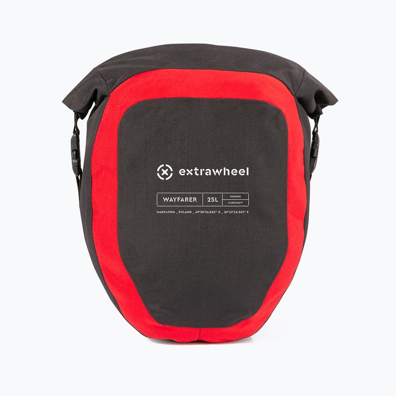 Brašne na bicykel Extrawheel Wayfarer Premium 25L 2 ks čierne E48 4