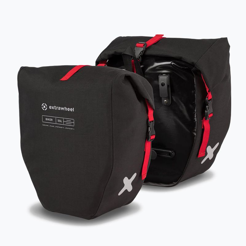 Brašne na bicykel Extrawheel Biker Premium 25L 2 ks čierne E12