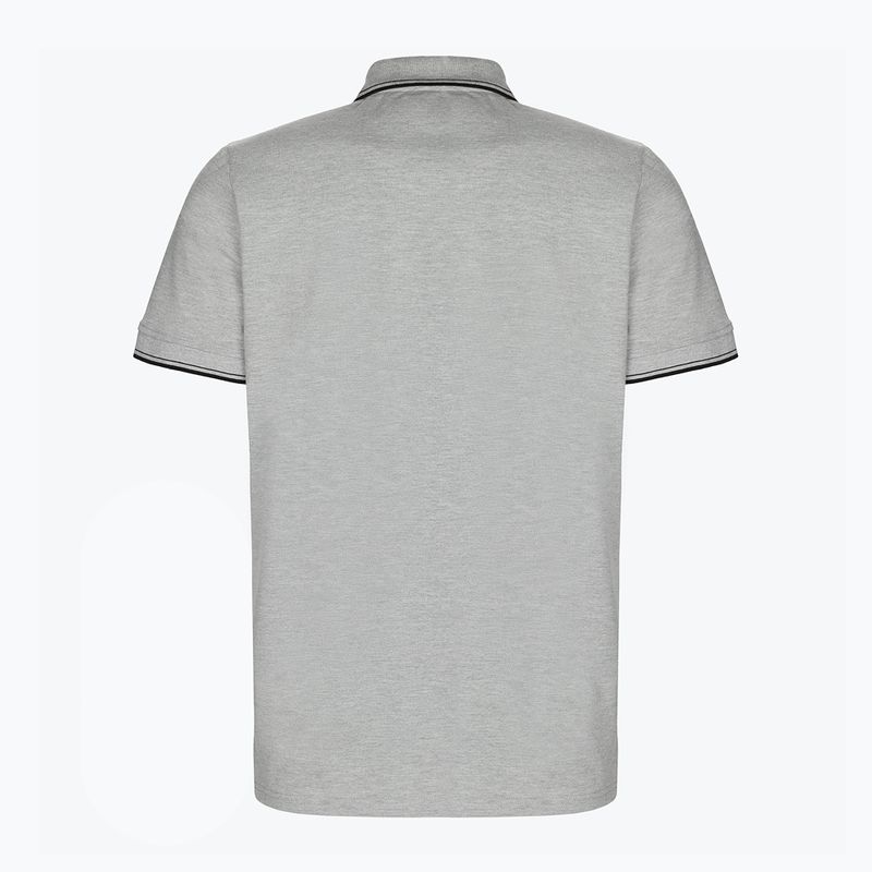 Pánske polo tričko Pitbull West Coast Polo Slim Stripes grey/melange 2