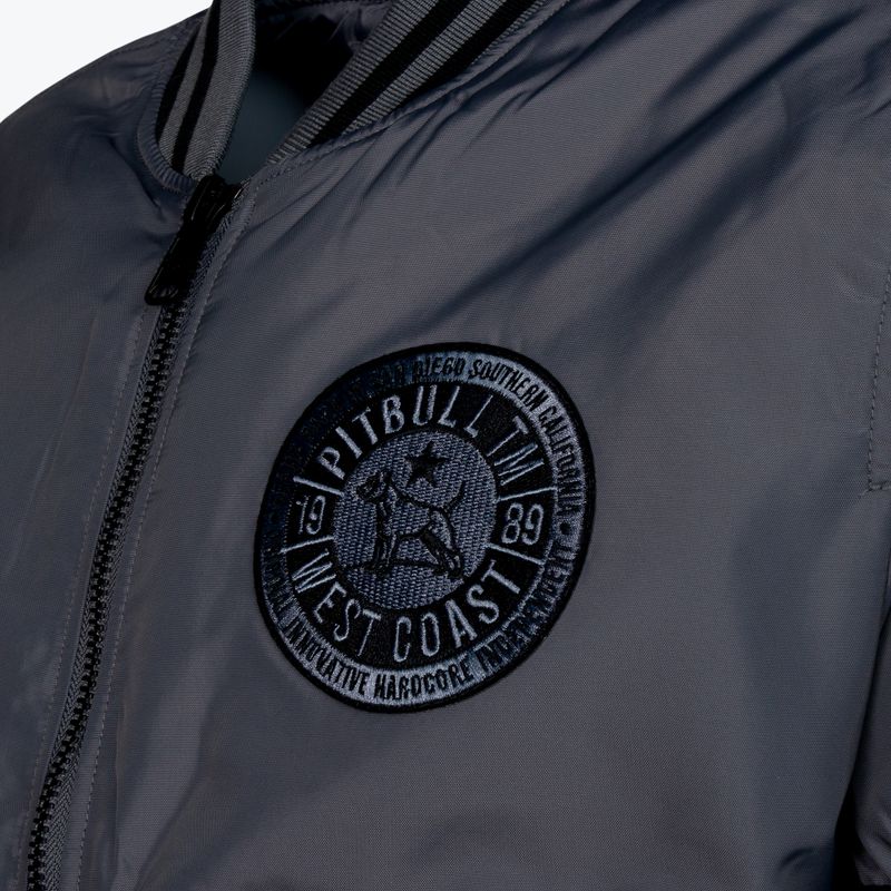 Pánska bunda Pitbull West Coast Padded Baseball Caseman black/grey 3