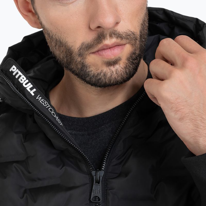 Pánska zimná bunda Pitbull West Coast Quilted Hooded Carver black 4