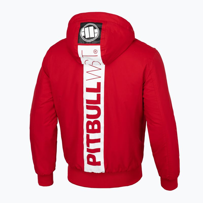 Pánska zimná bunda Pitbull West Coast Cabrillo Hooded red 4