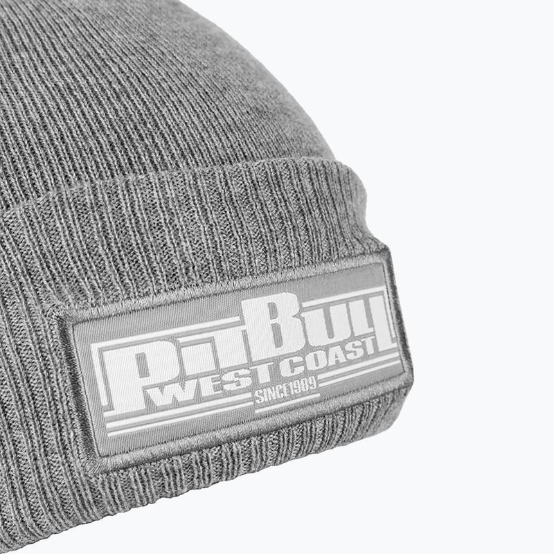 Pánska zimná čiapka Pitbull Beanie Bubble One Tone Boxing grey 3