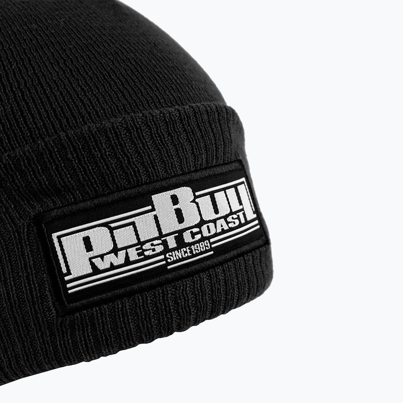 Pánska zimná čiapka Pitbull Beanie Bubble One Tone Boxing black 3