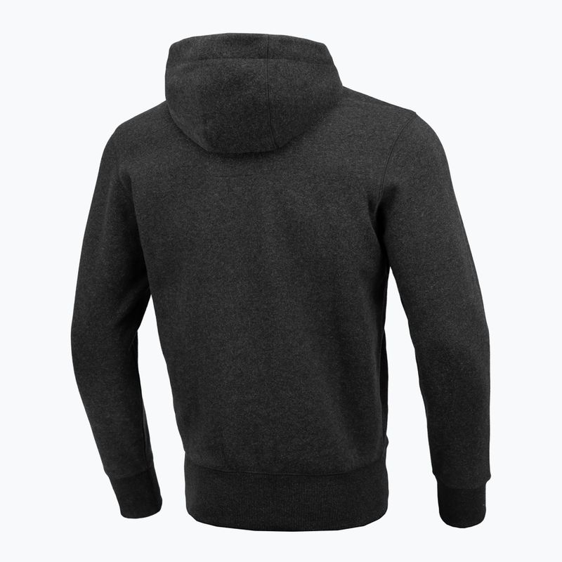 Pánska mikina Pitbull West Coast Hooded Oldschool Razor charcoal melange 2