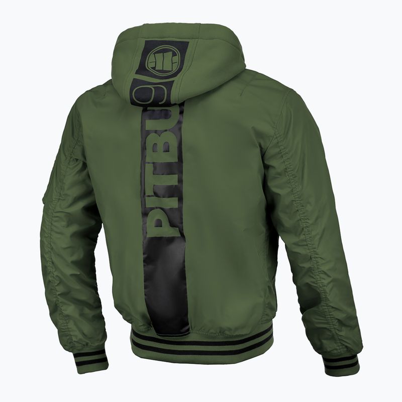 Pánska bunda Pitbull West Coast Nimitz Hooded olive 2