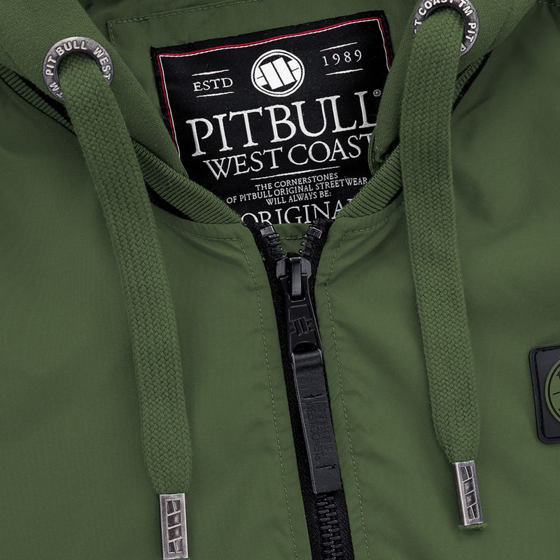 Pánska bunda Pitbull West Coast Nimitz Hooded olive 4