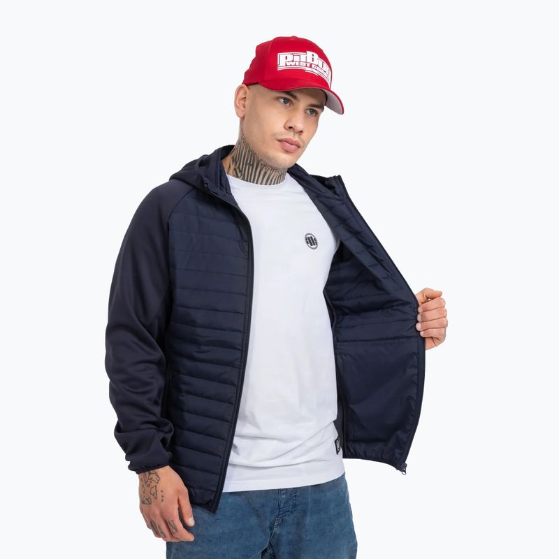 Pánska bunda s kapucňou Pitbull West Coast Dillard dark navy 3