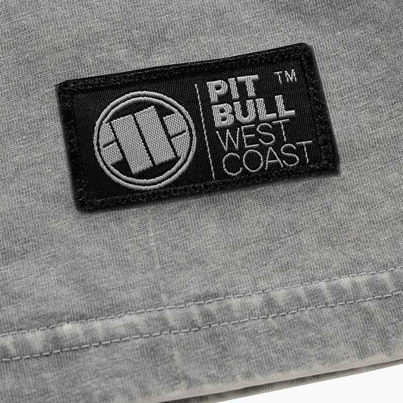 Pánske tričko Pitbull West Coast T-Shirt Small Logo Denim Washed 190 grey/melange 6