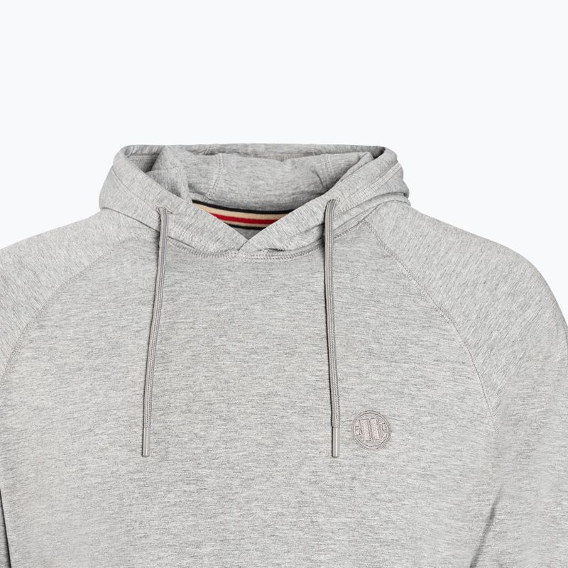 Pánska mikina Pitbull West Coast Hooded Small Logo Spandex 210 grey 8