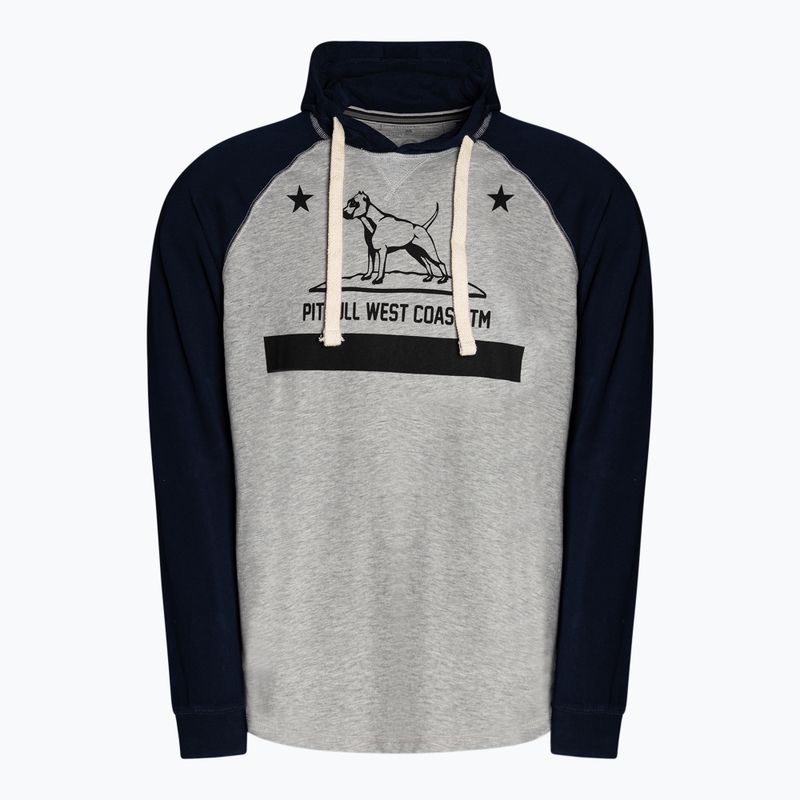 Pánska mikina Pitbull West Coast Hooded California 210 grey/dark navy 5